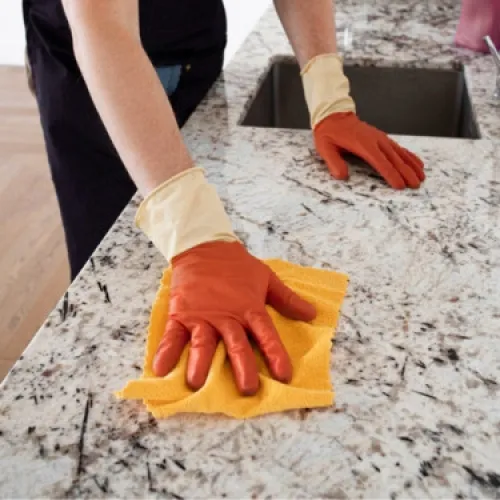 Cleaning kitchen furniture